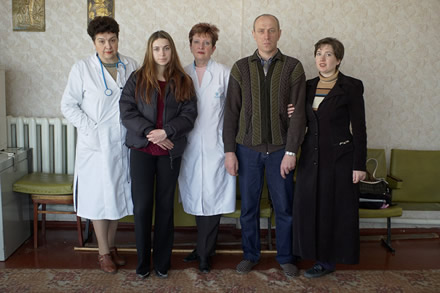 Humanity for Chernobyl's president with medicals and Chernobyl victims